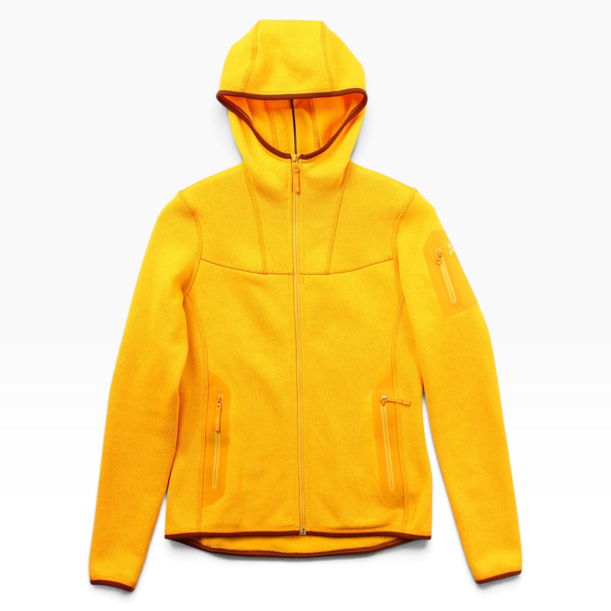 Arc’teryx fleece hoodie yellow XS