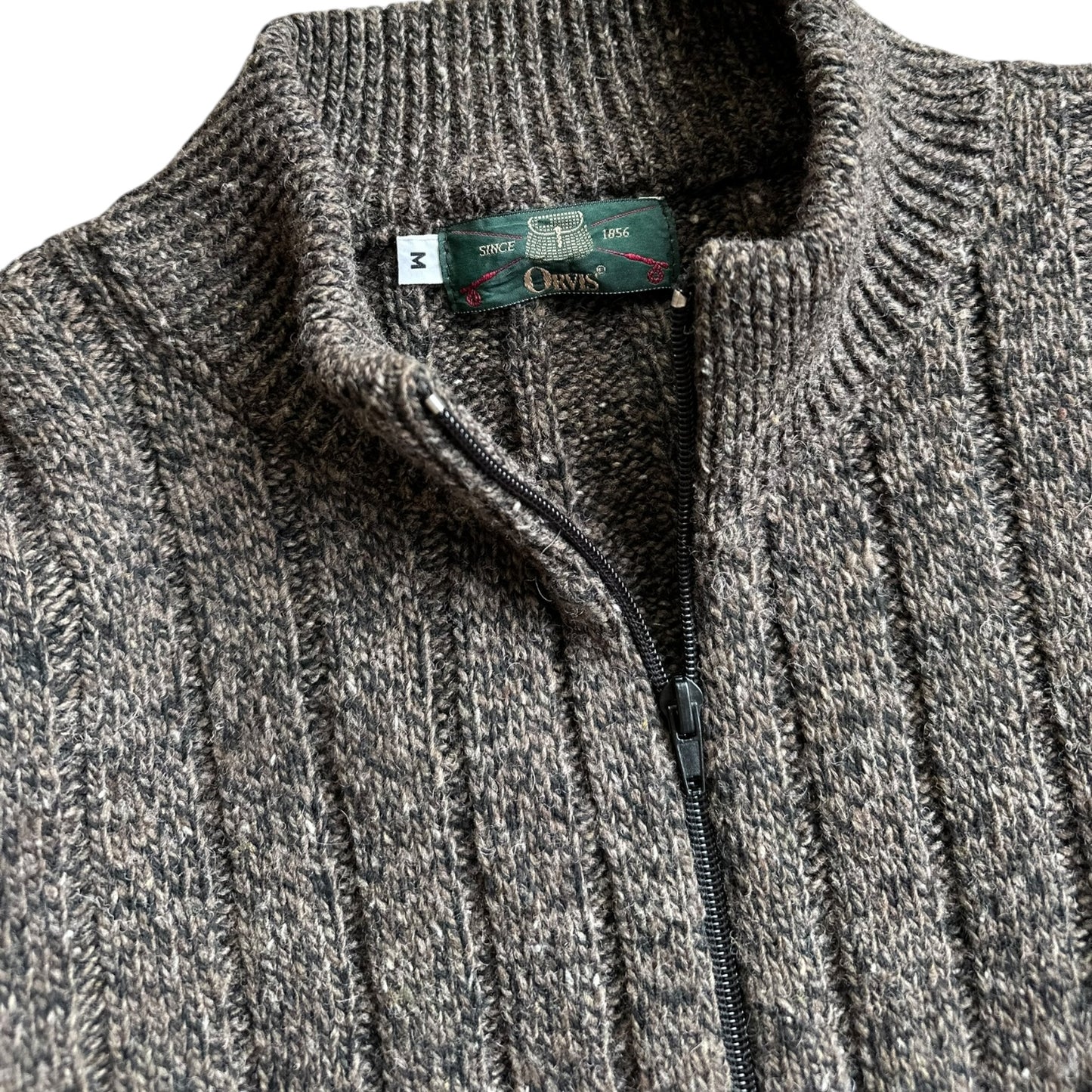 90s Orvis wool zip sweater medium