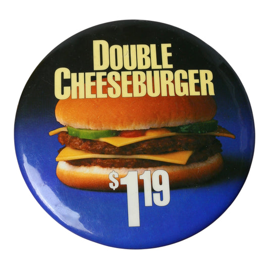 80s Mcdonald’s Pin double cheese burger 1.19