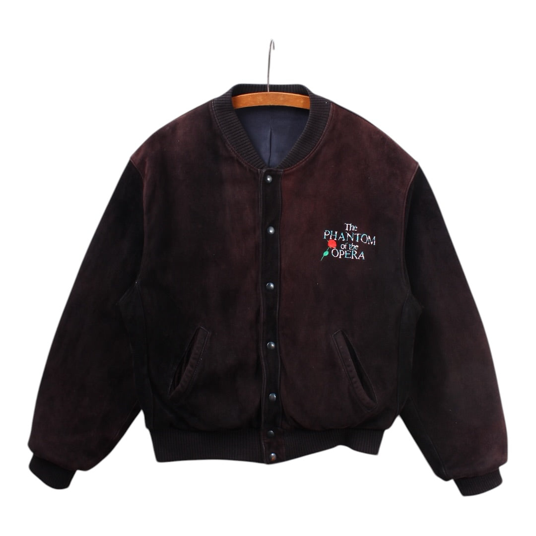80s Phantom of the opera suede jacket cast and crew M/L