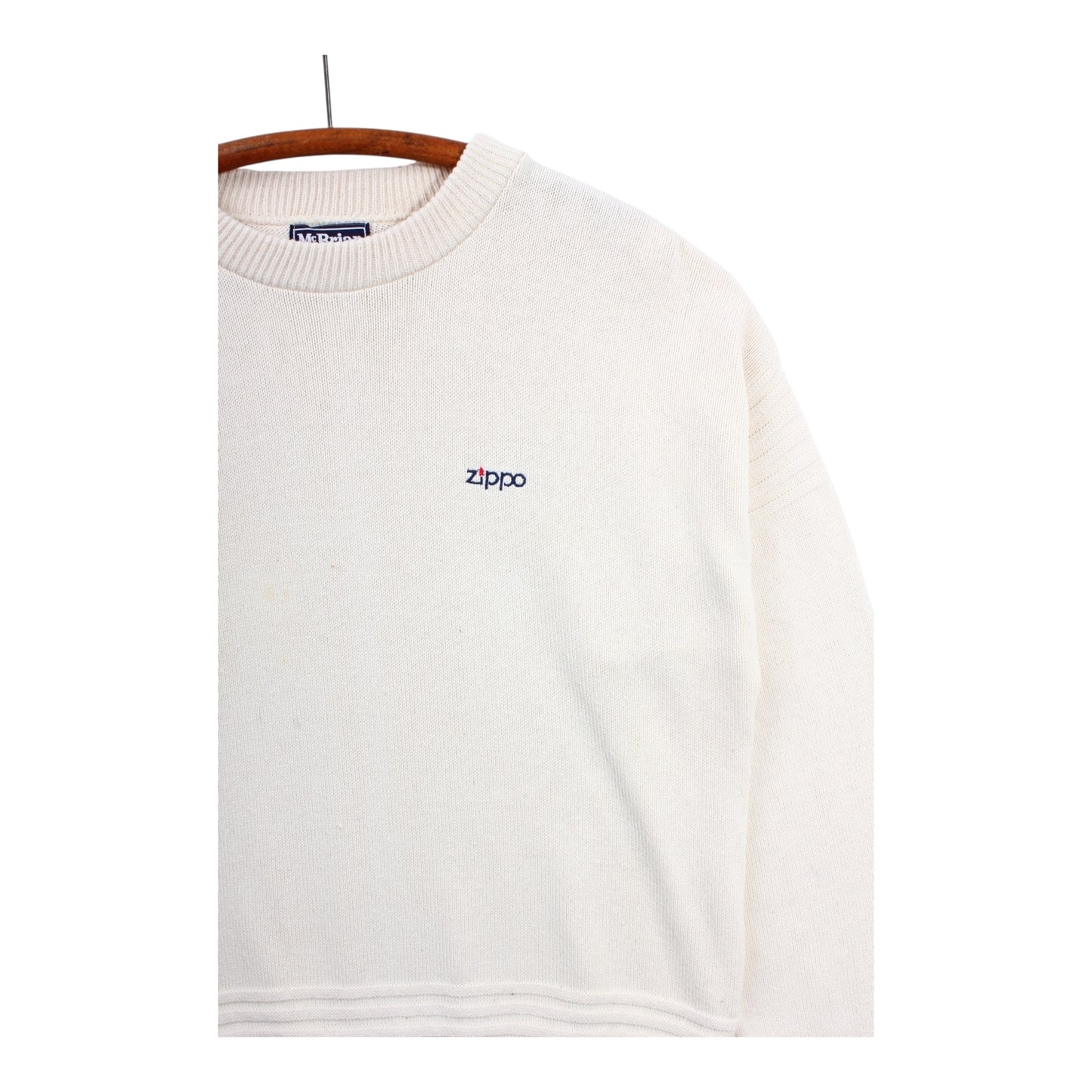 80s ZIPPO cotton sweater XL
