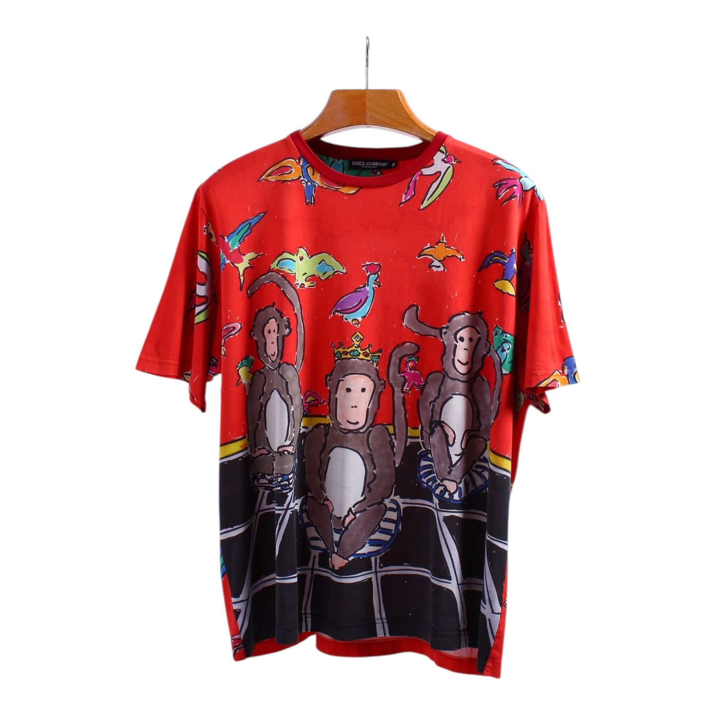 Dolce and Gabbana monkey print t shirt XL