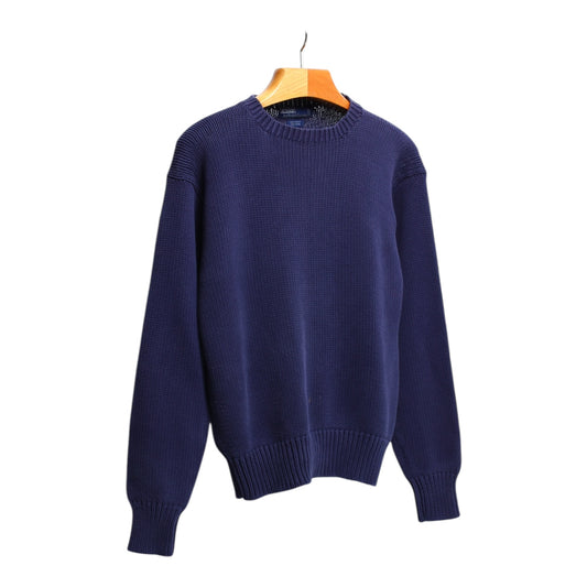 90s Heavy cotton woven Polo Ralph Lauren blank sweater M/L