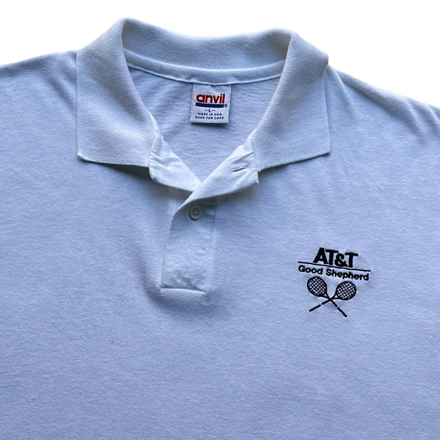 90s At&t tennis polo shirt large