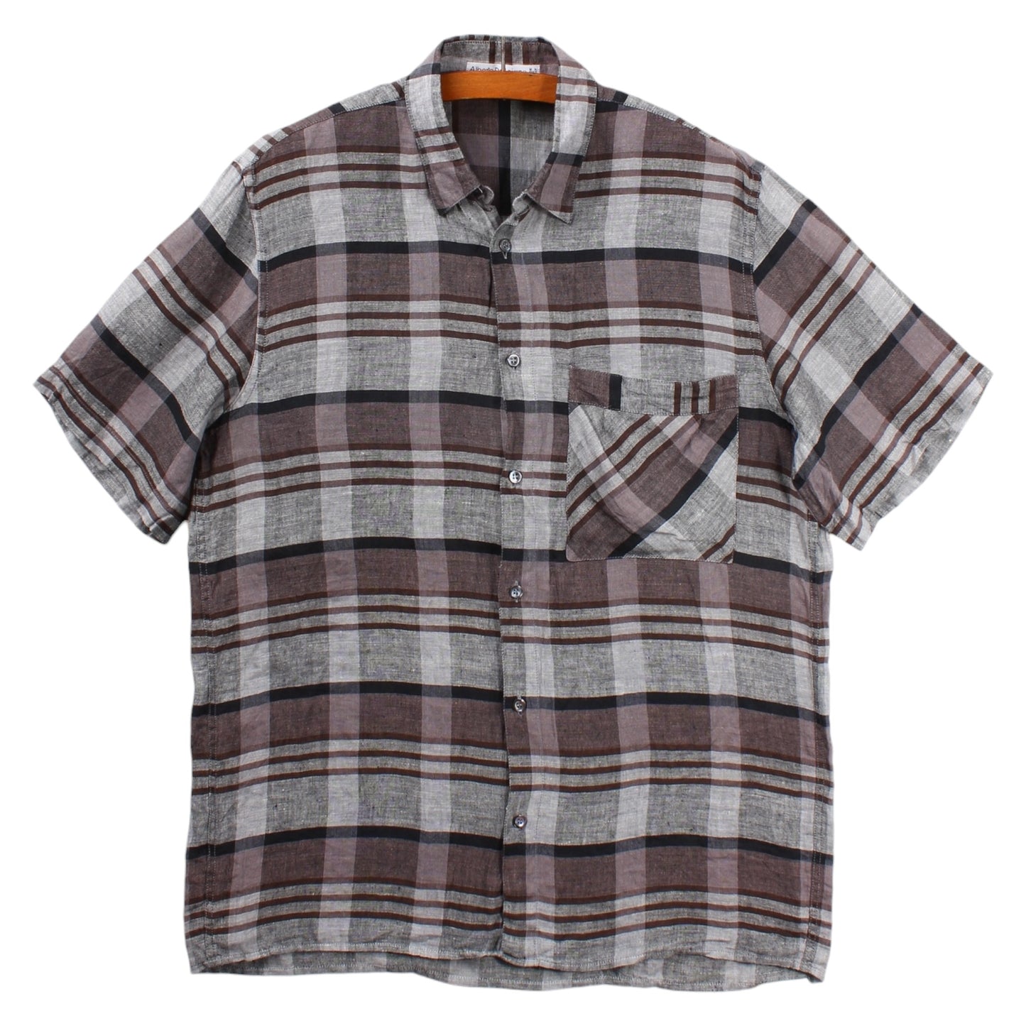 Made in italy linen button up shirt medium