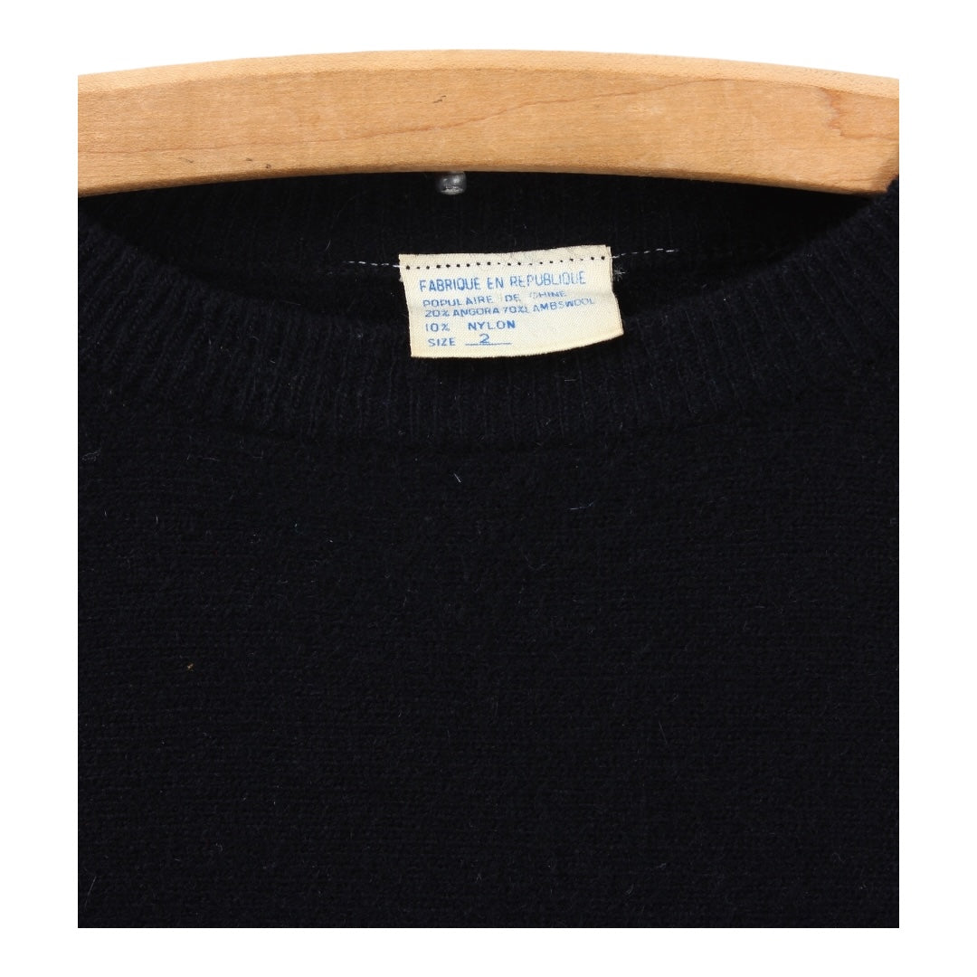 80s Batwing sweater angora/lambswool sweater Medium