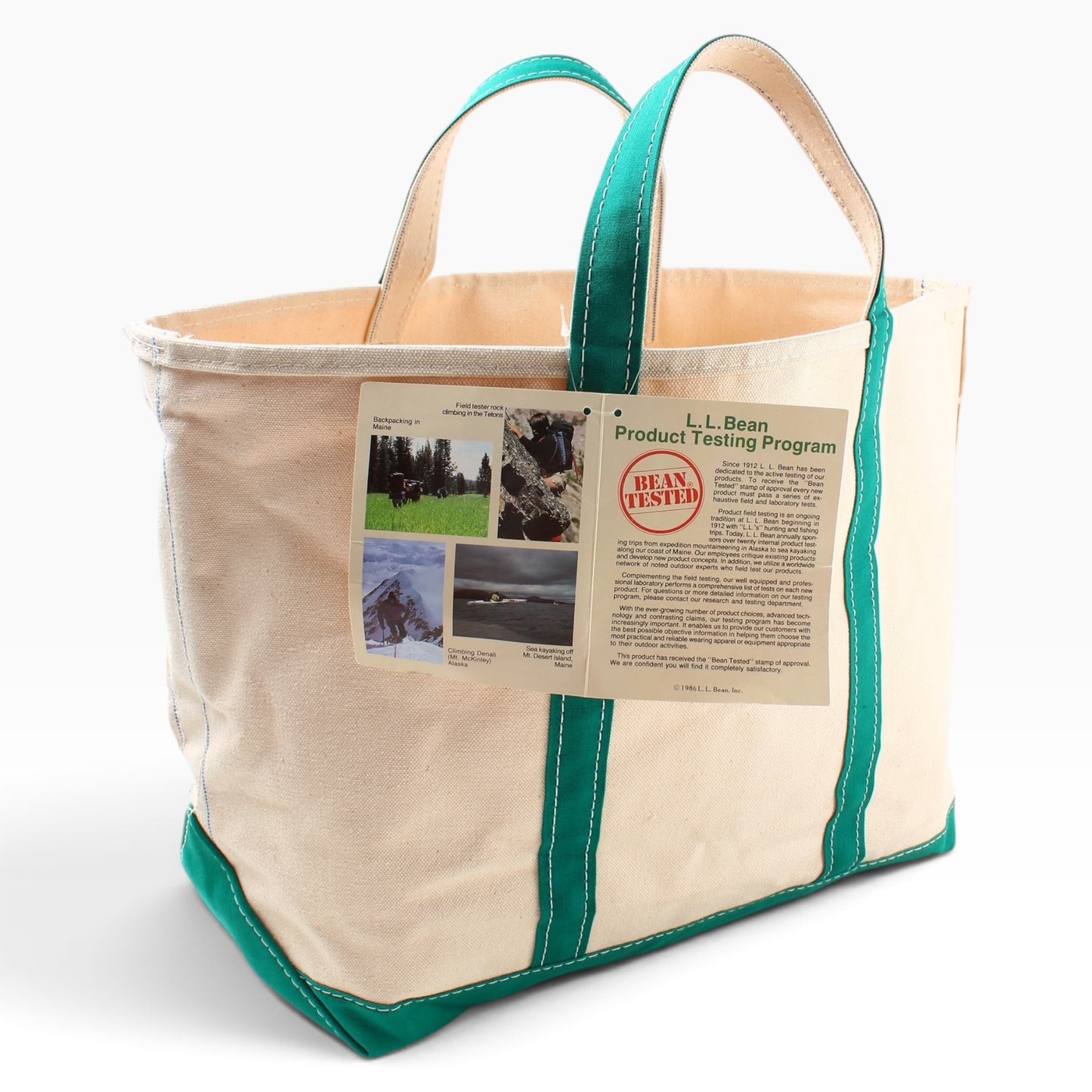 80s LL Bean boat and tote