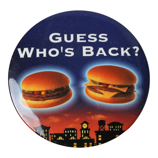 Guess who’s back 80s Mcdonald’s Pin