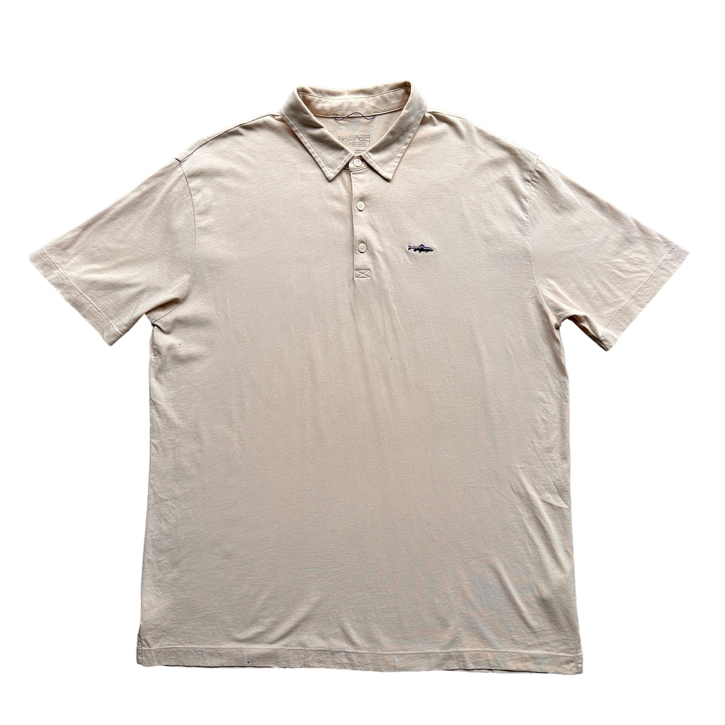 Patagonia fish polo large