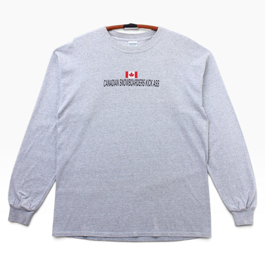 Canadian snowboarders kick ass longsleeve medium