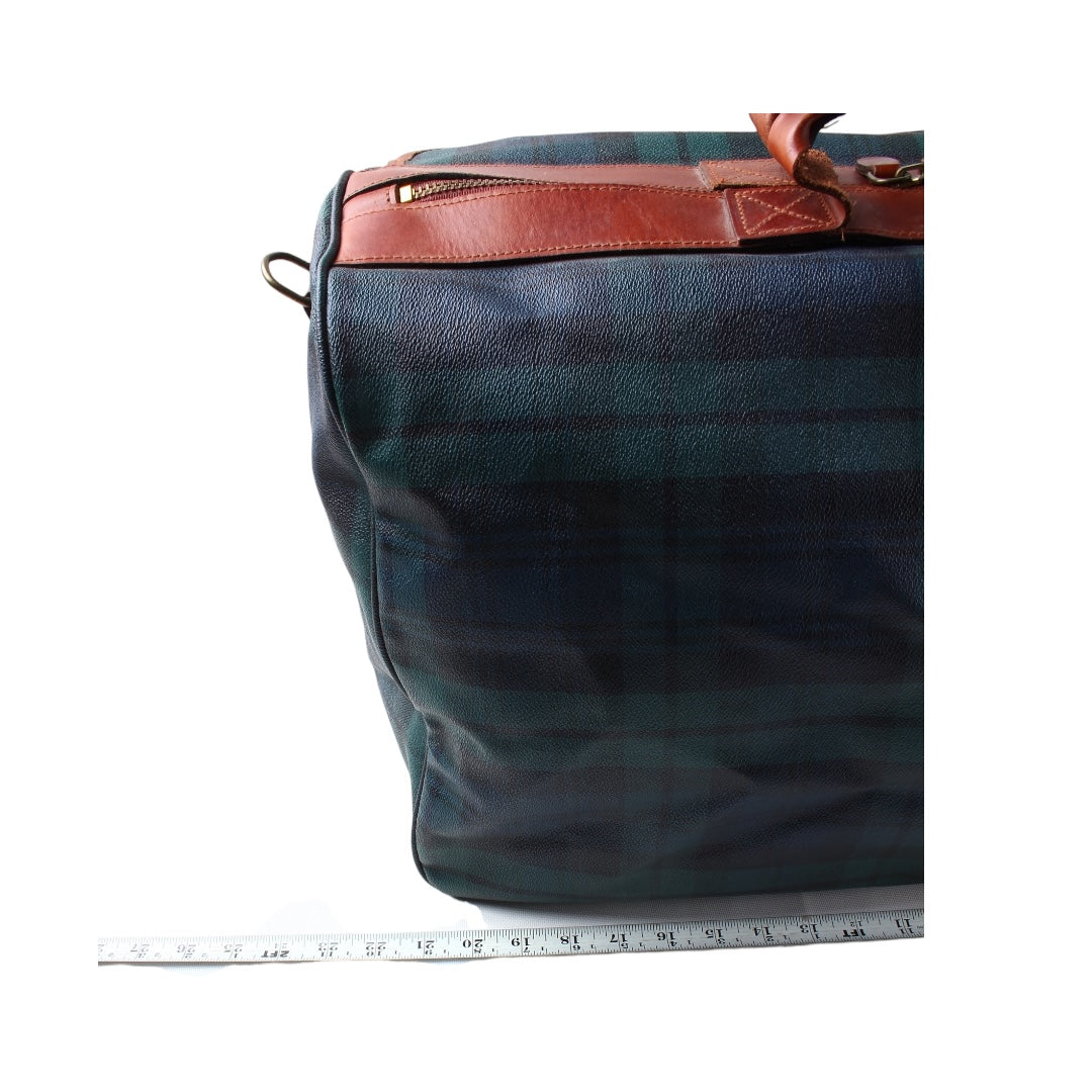 80s Polo Ralph Lauren black watch weekender bag