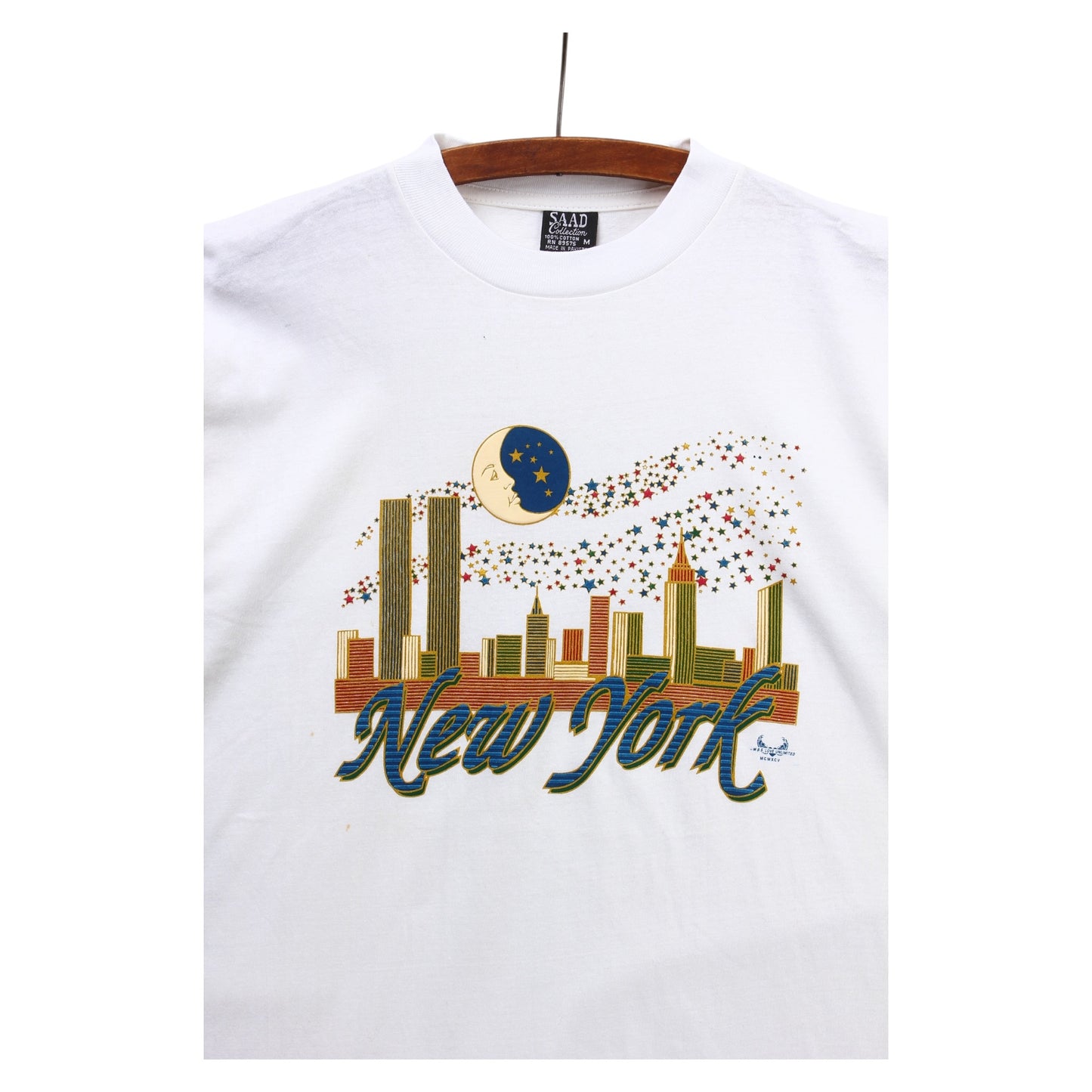 90s New york twin tower tee medium