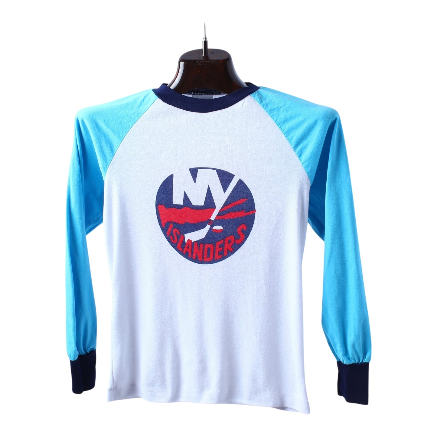 80s water print new york islanders longsleeve XXS