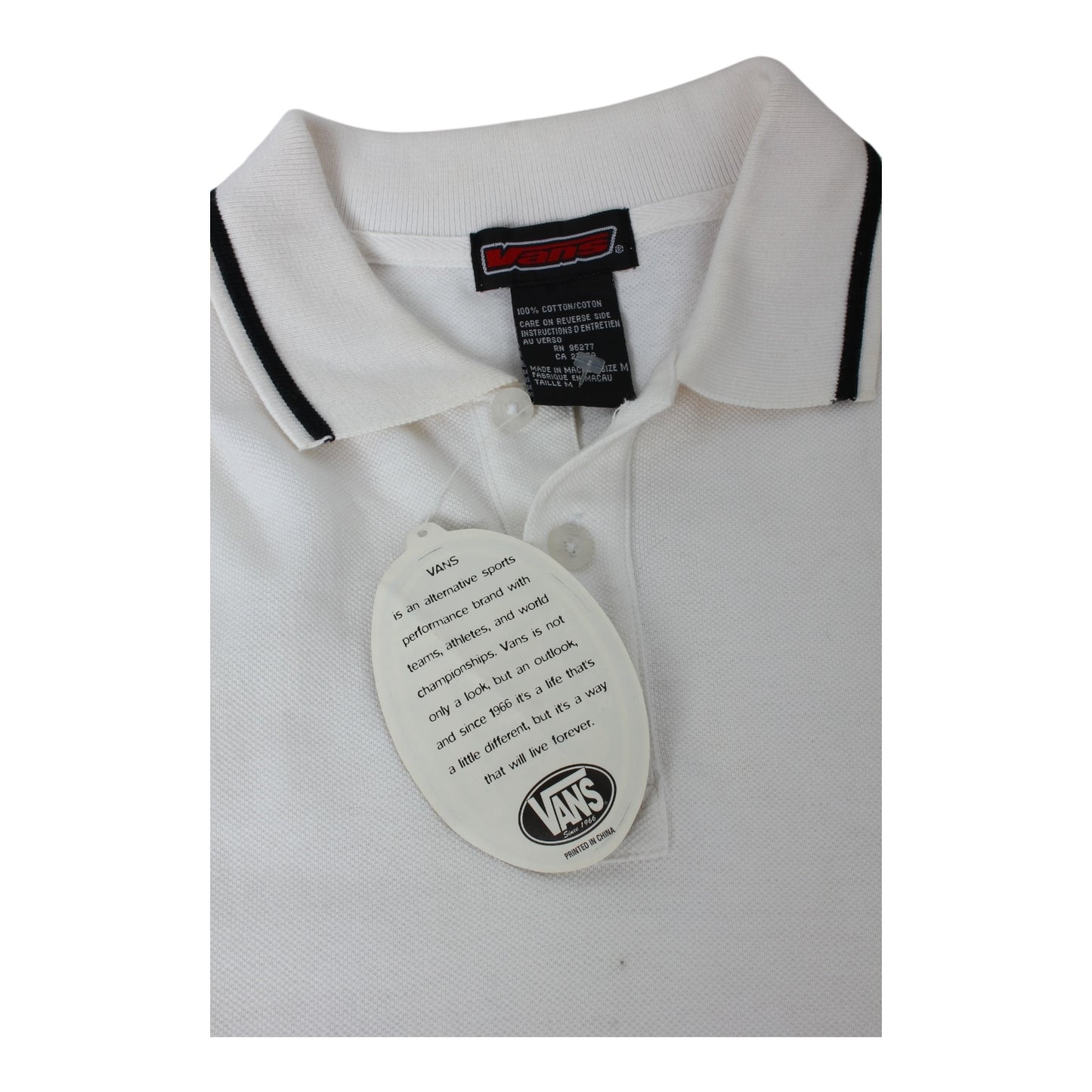 90s Vans polo shirt Large