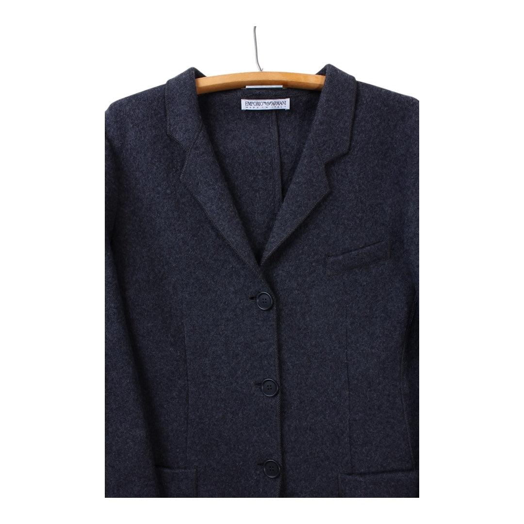 Emporio Armani lambswool overcoat Small