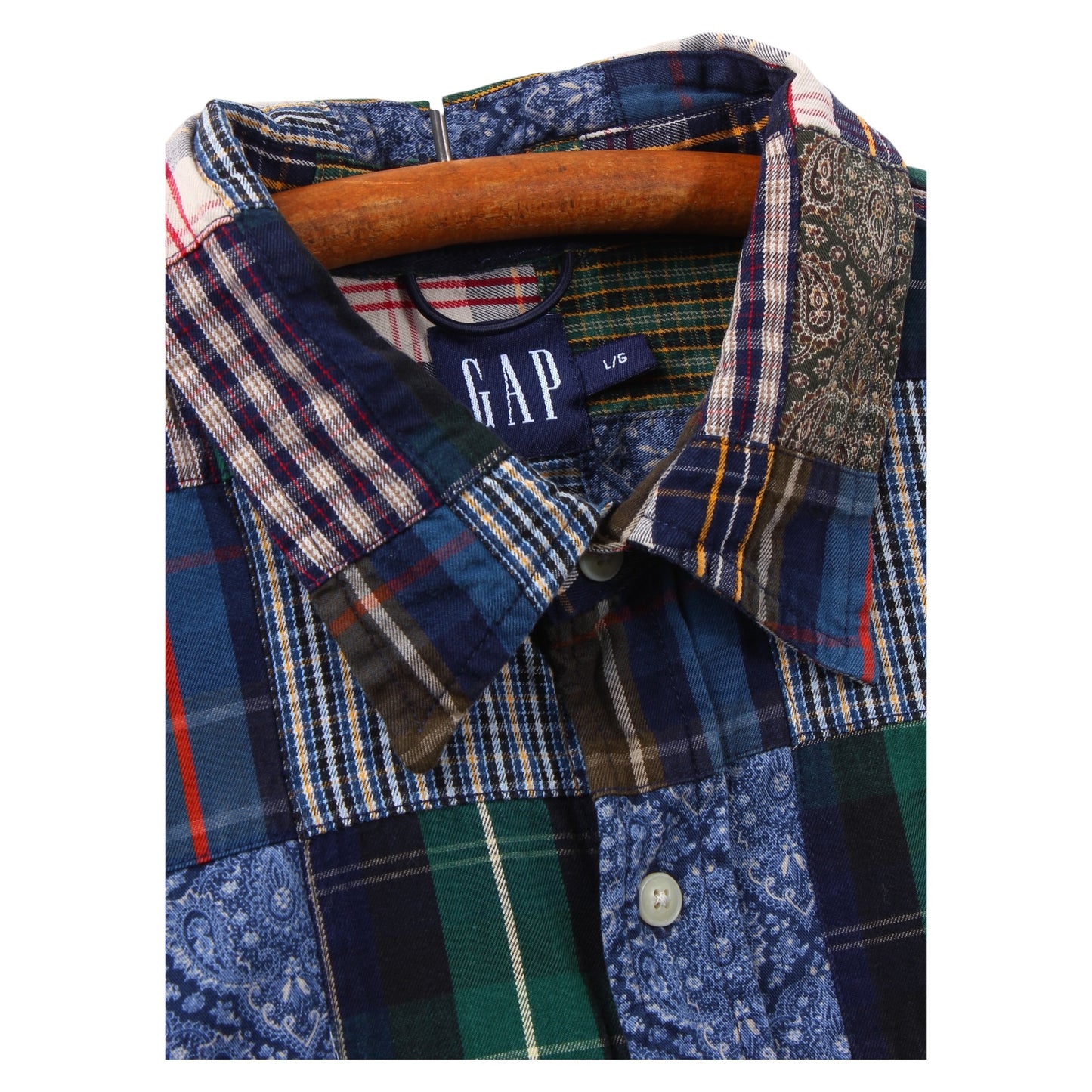 2000 Gap patchwork shirt XL