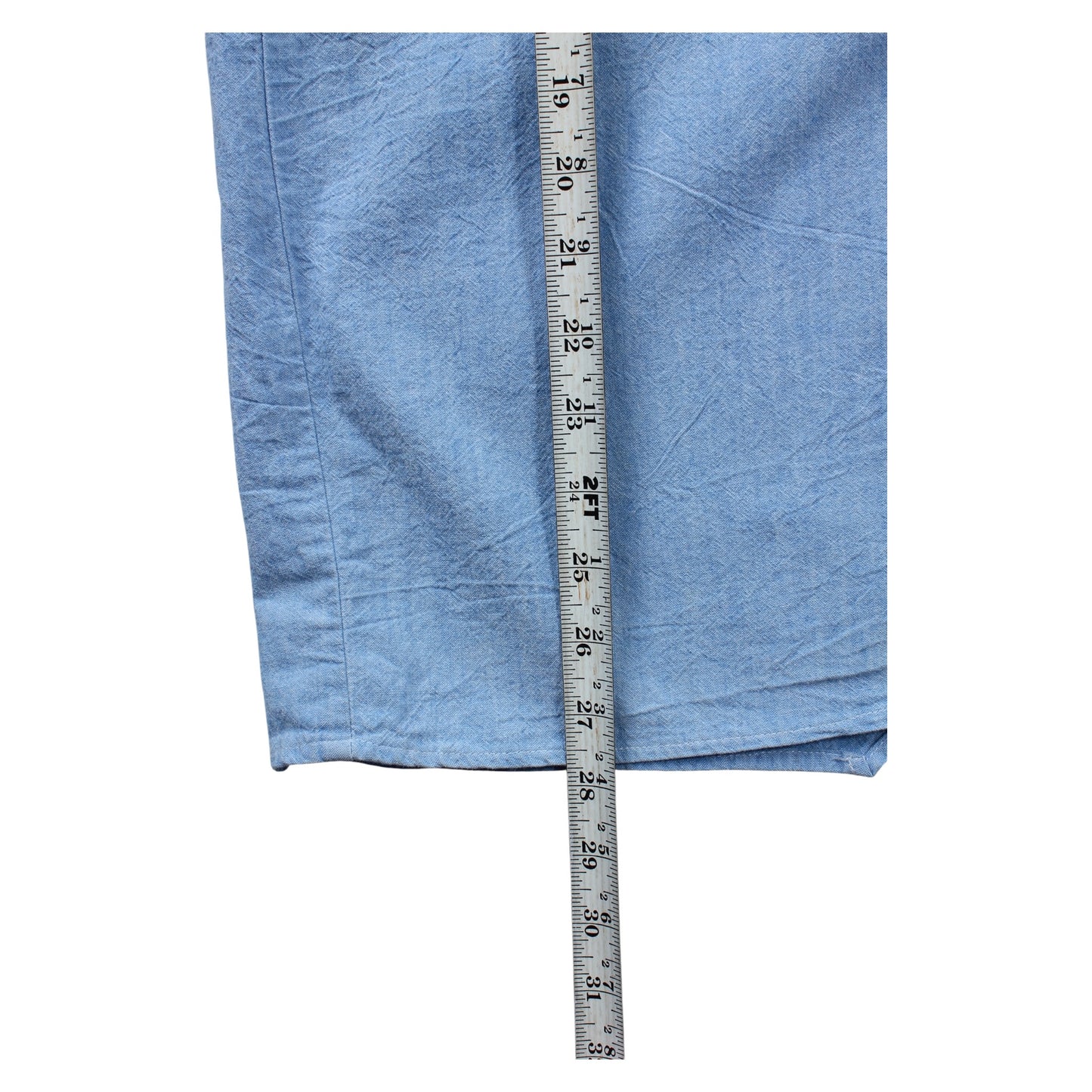 80s Jimmy’z chambray beach shirt slit back large