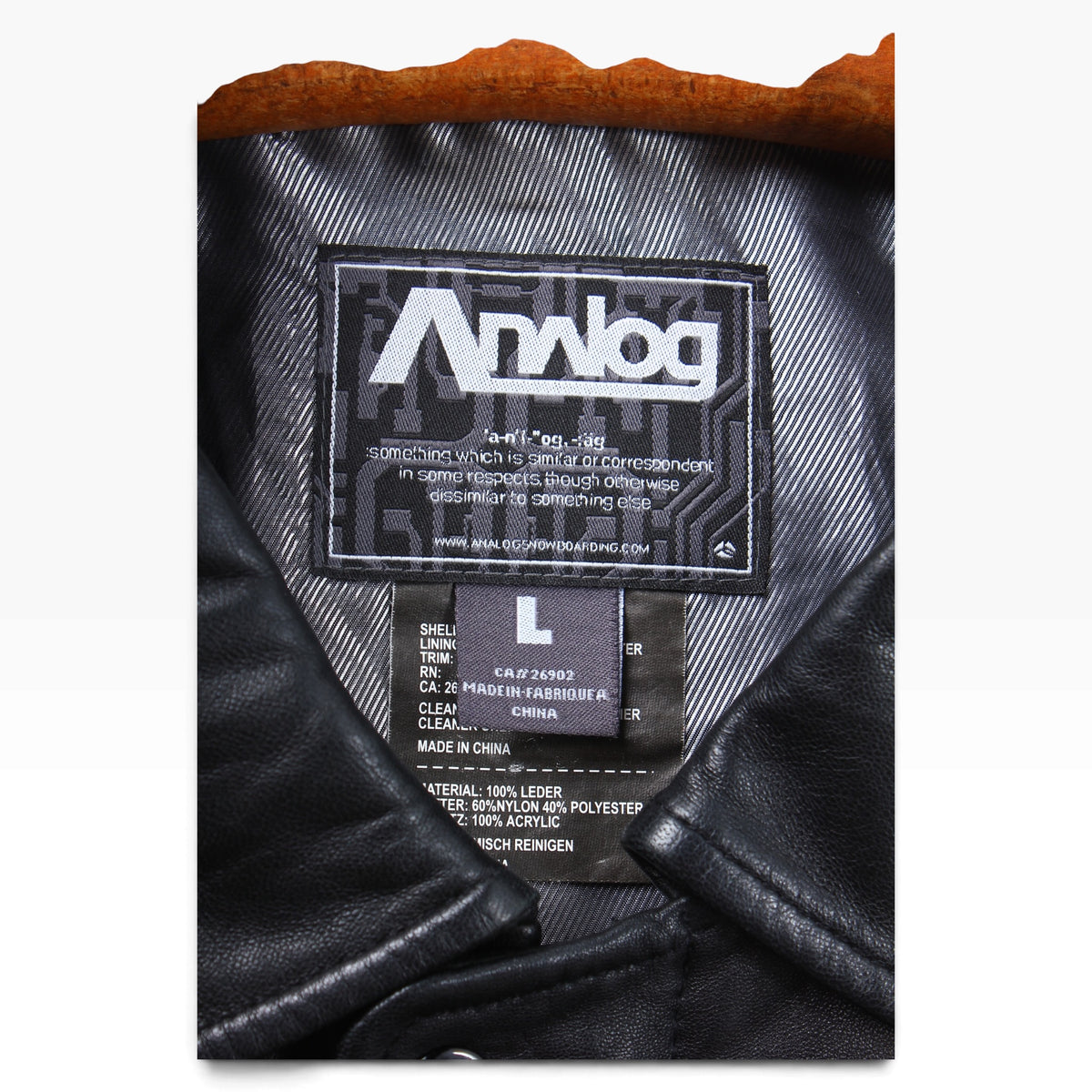 Burton Analog leather jacket large