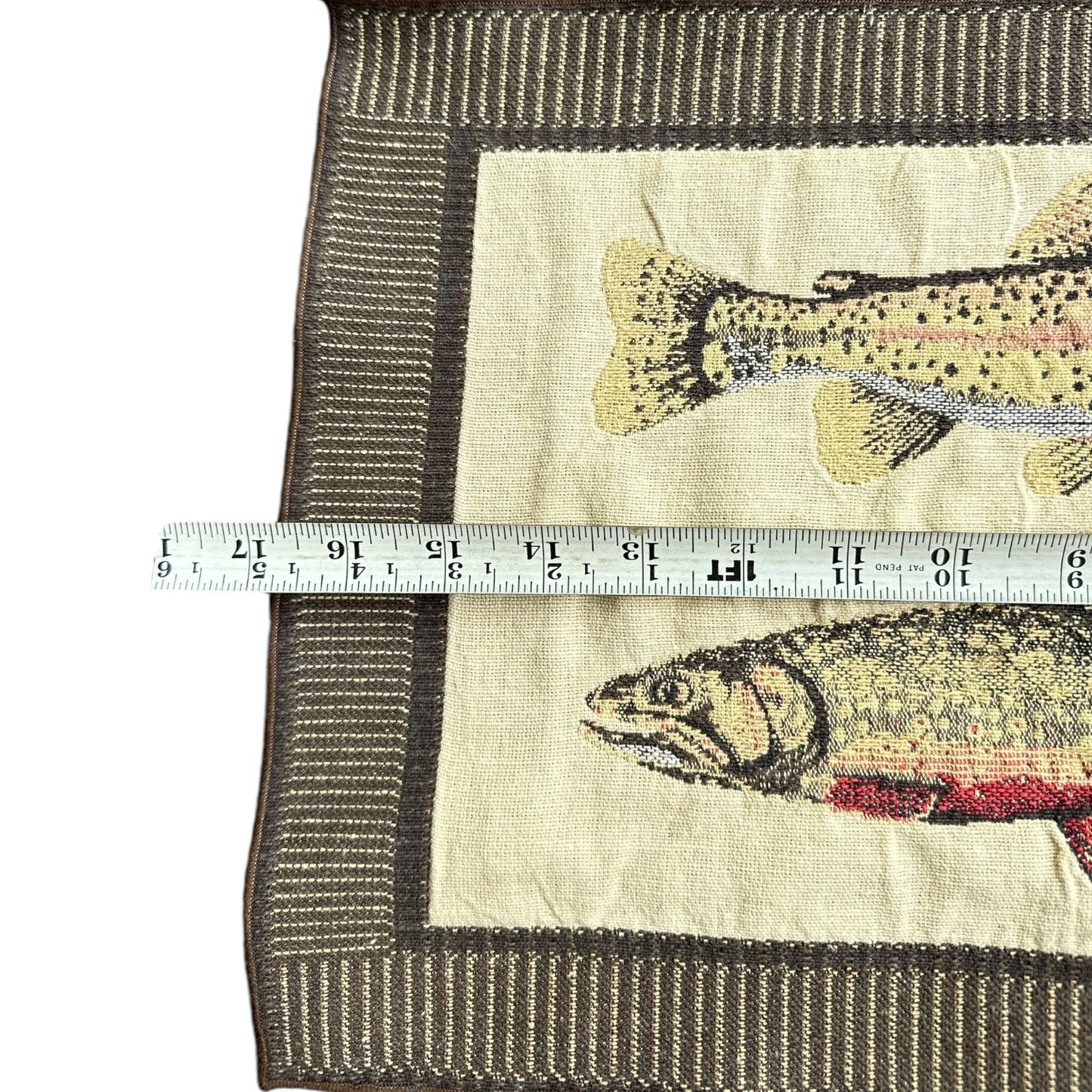 Brook trout woven place mat