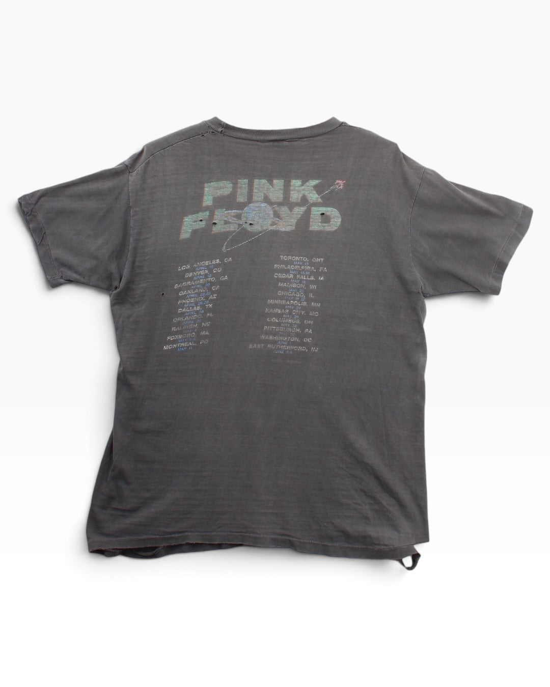 80s Pink floyd tour tee medium