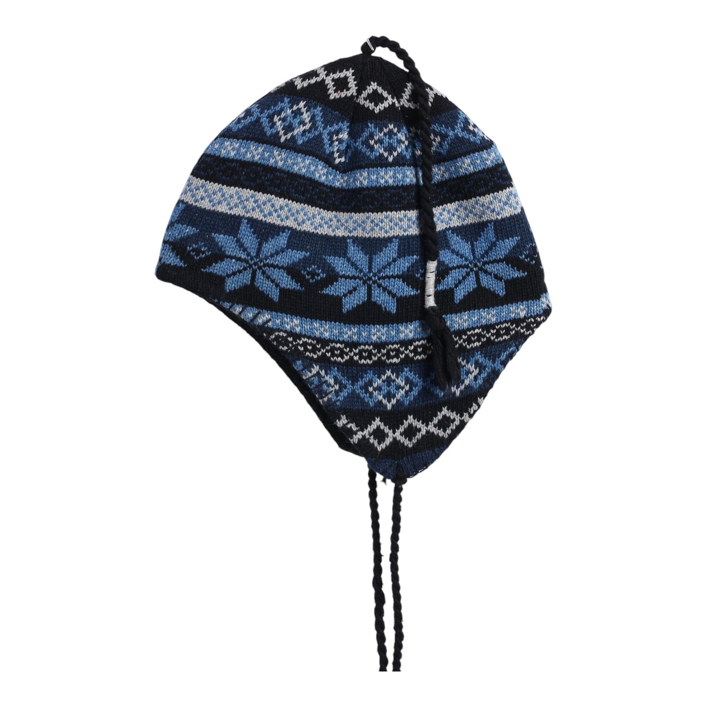 Wool earflap tassle beanie