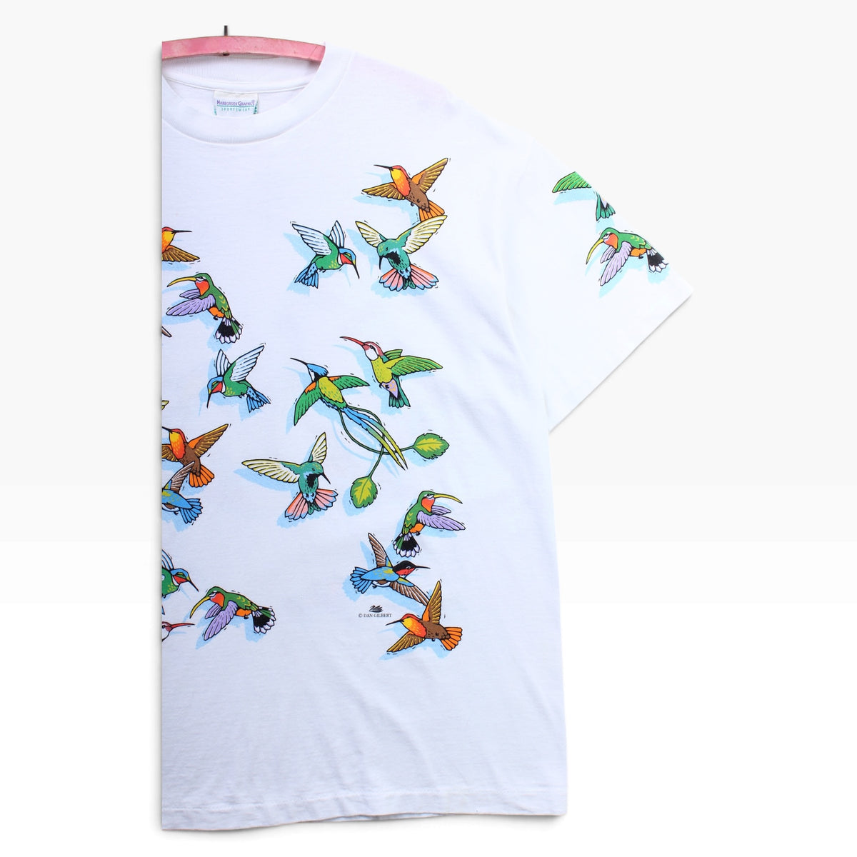 90s Harbor side hummingbird tee Large