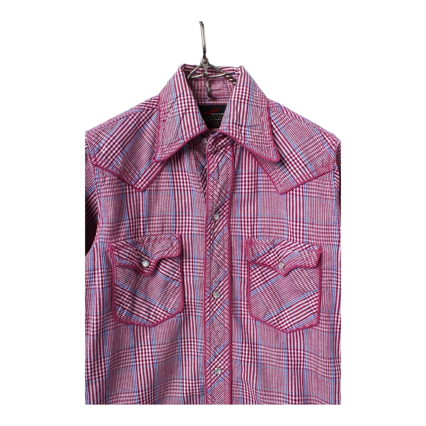 70s Western snap shirt XXS
