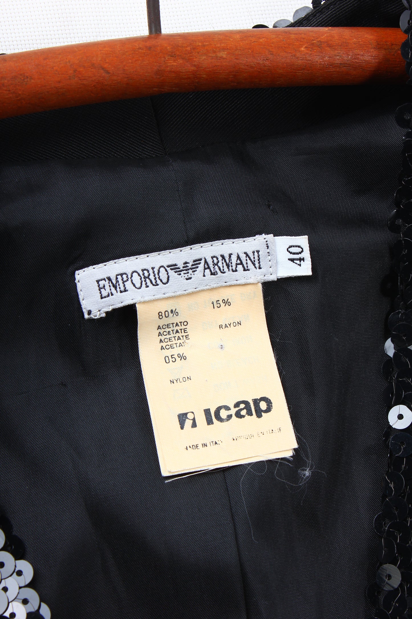 90s Emporio Armani sequin jacket sz40