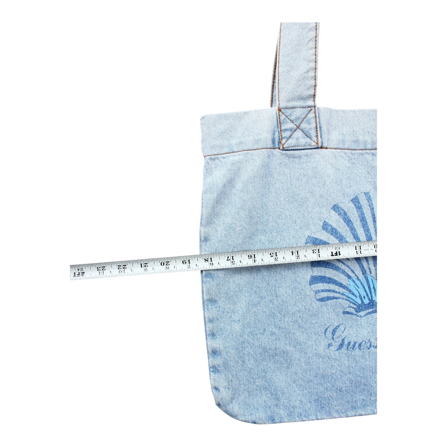 90s GUESS usa denim tote Made in usa🇺🇸