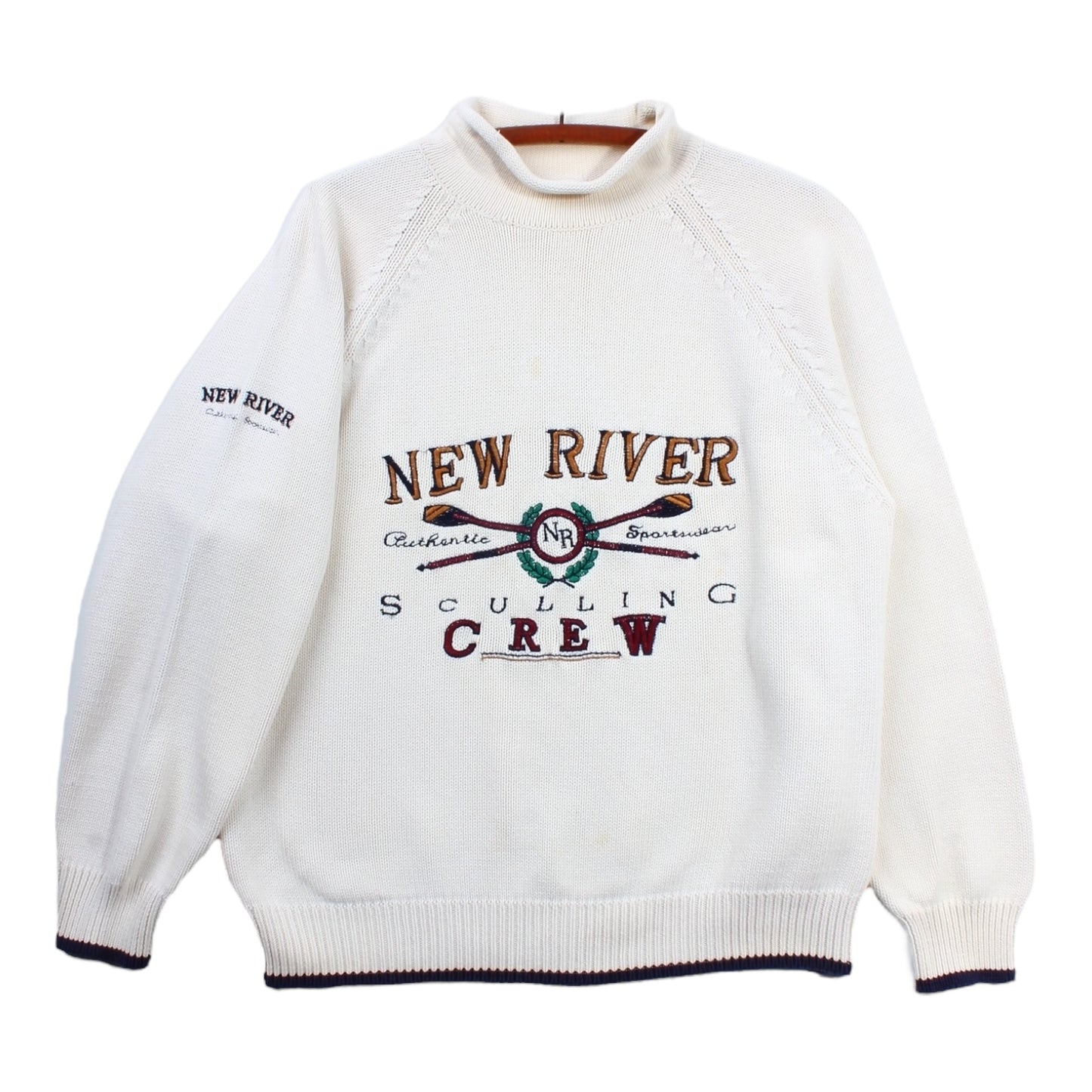 New river crew cotton rollneck sweater large
