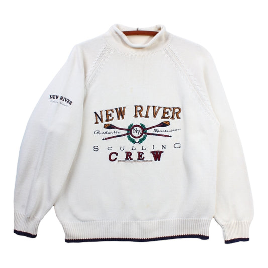 New river crew cotton rollneck sweater large