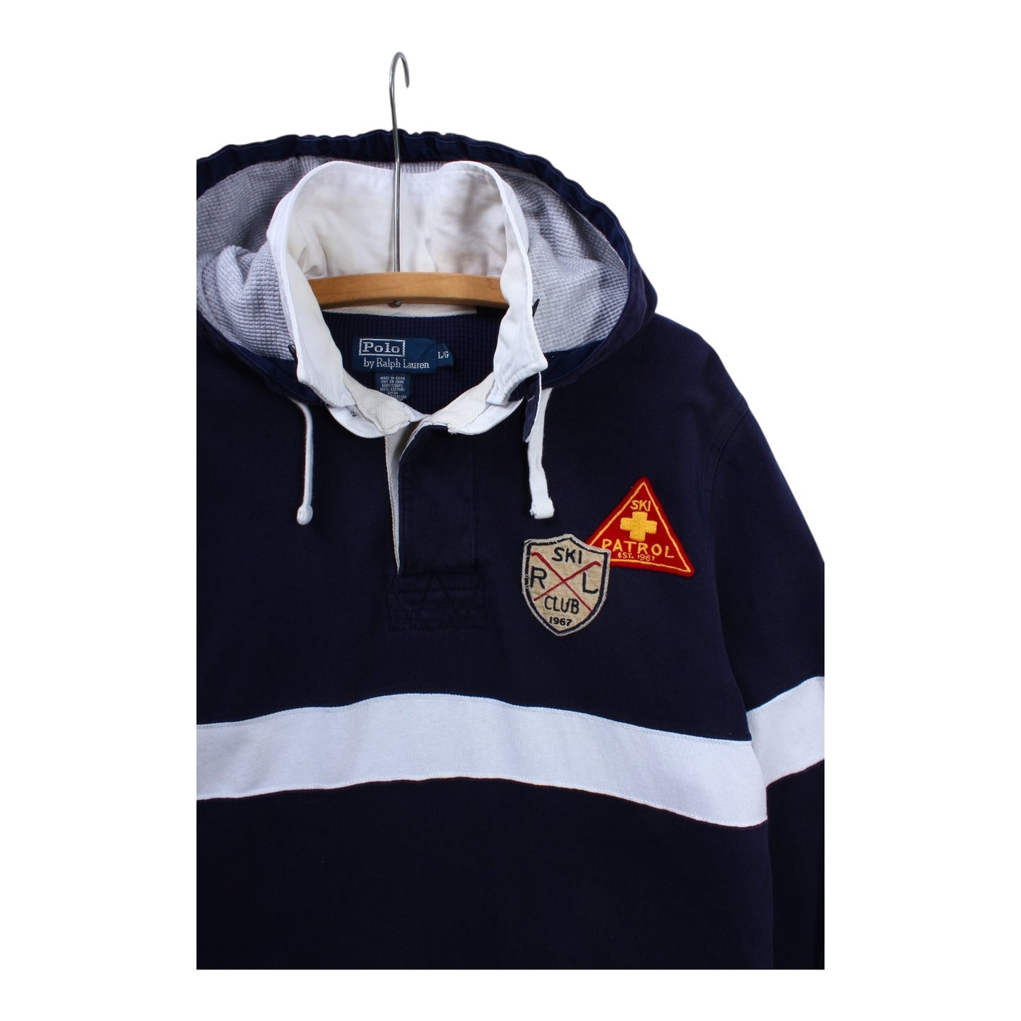 Polo Ralph Lauren ski patrol hooded rugby large
