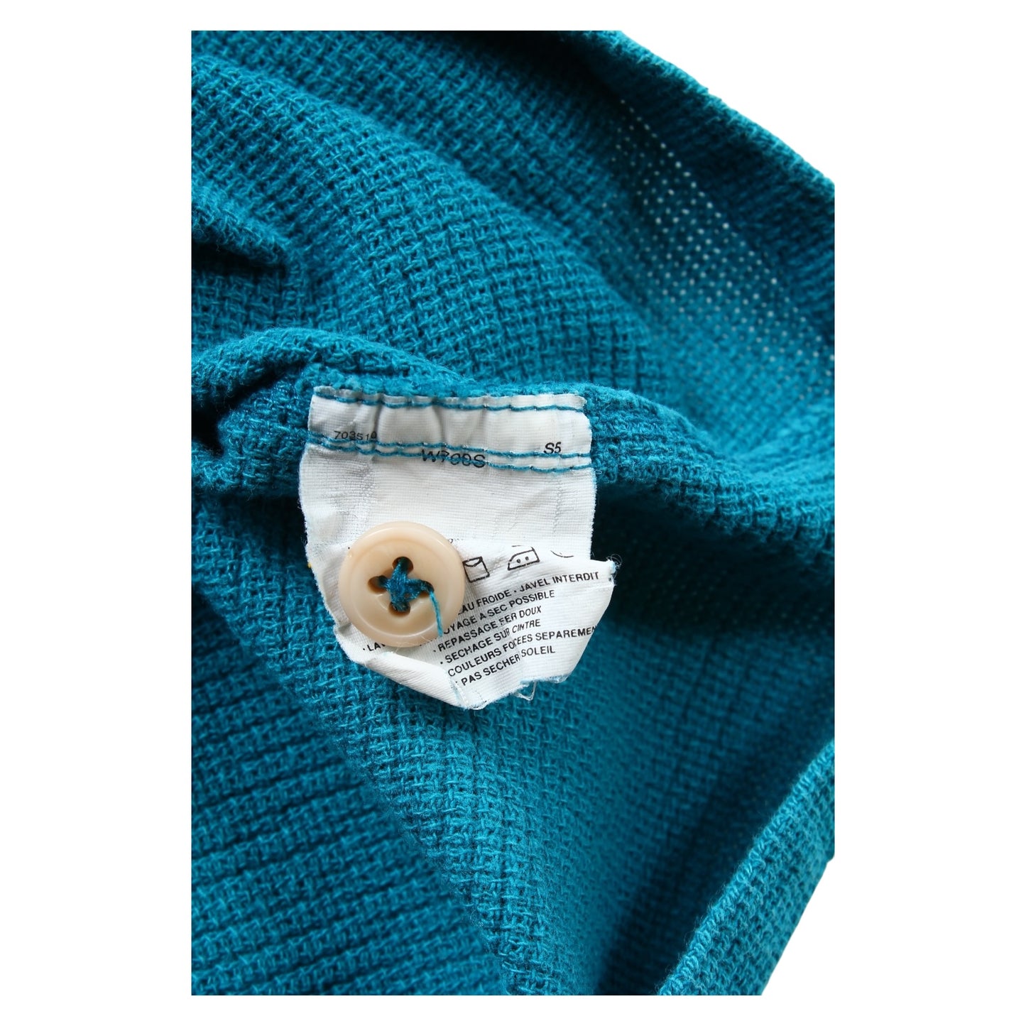 1985 Patagonia woven cotton polo  M/L