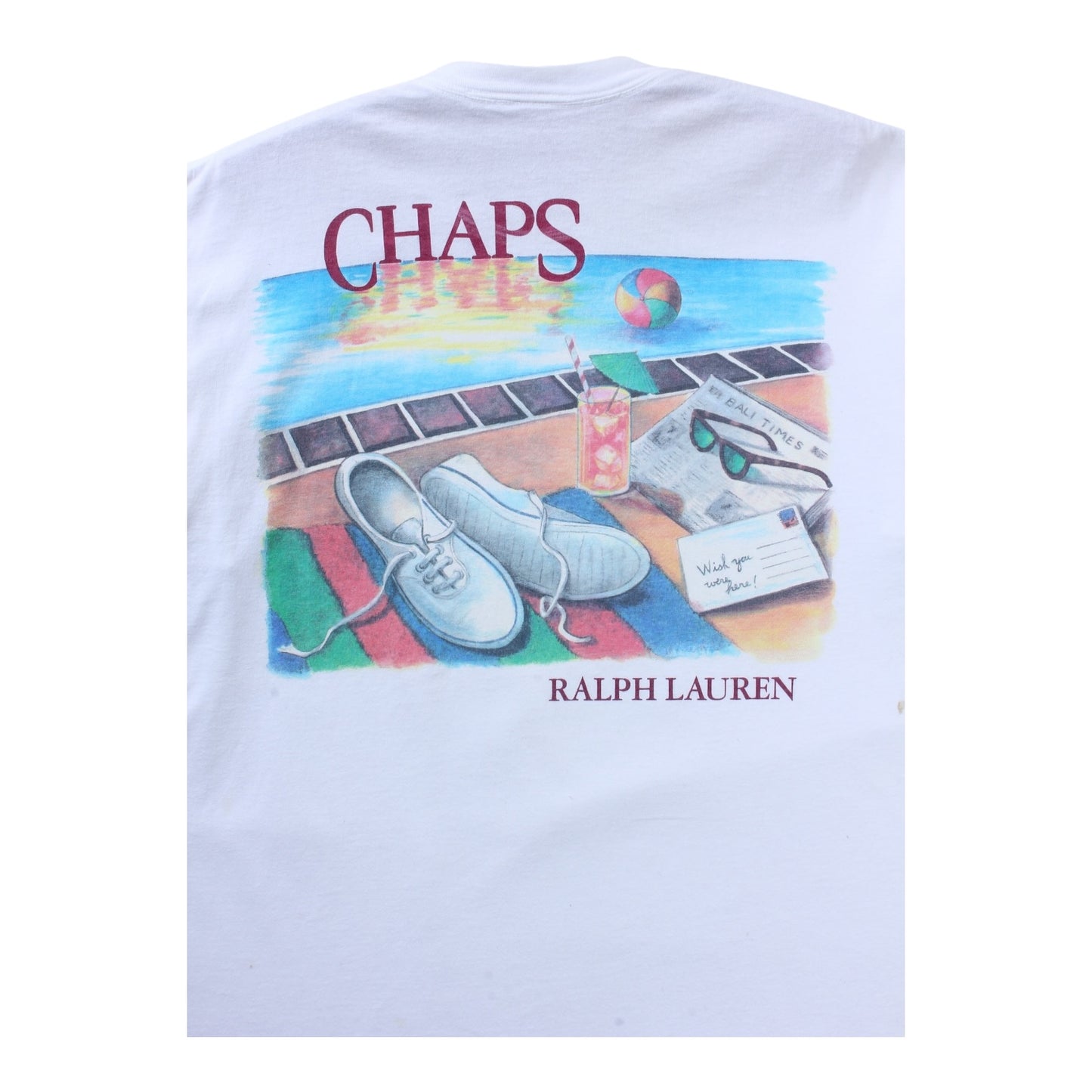 Chaps ralph lauren poolside summer tee large