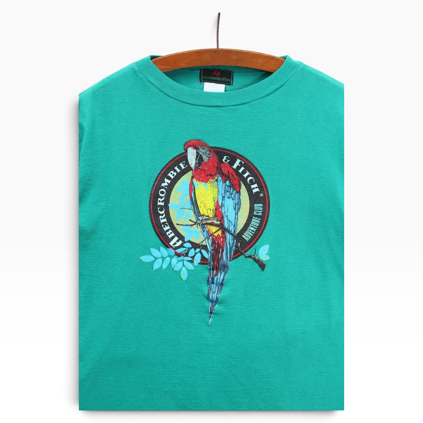 80s Abercrombie & fitch parrot tee medium