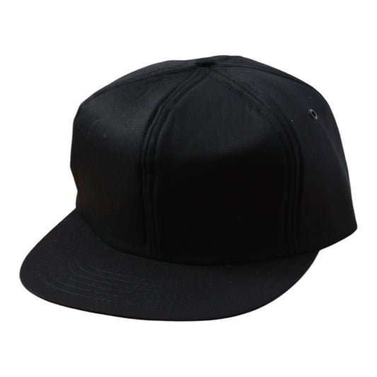 80s all foam blank black trucker hat