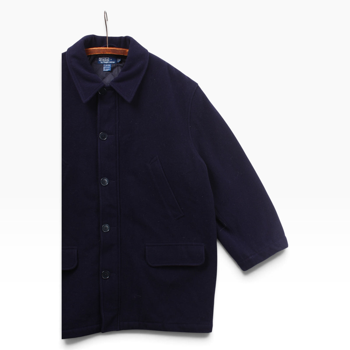 90s Polo Ralph Lauren heavy wool coat XL