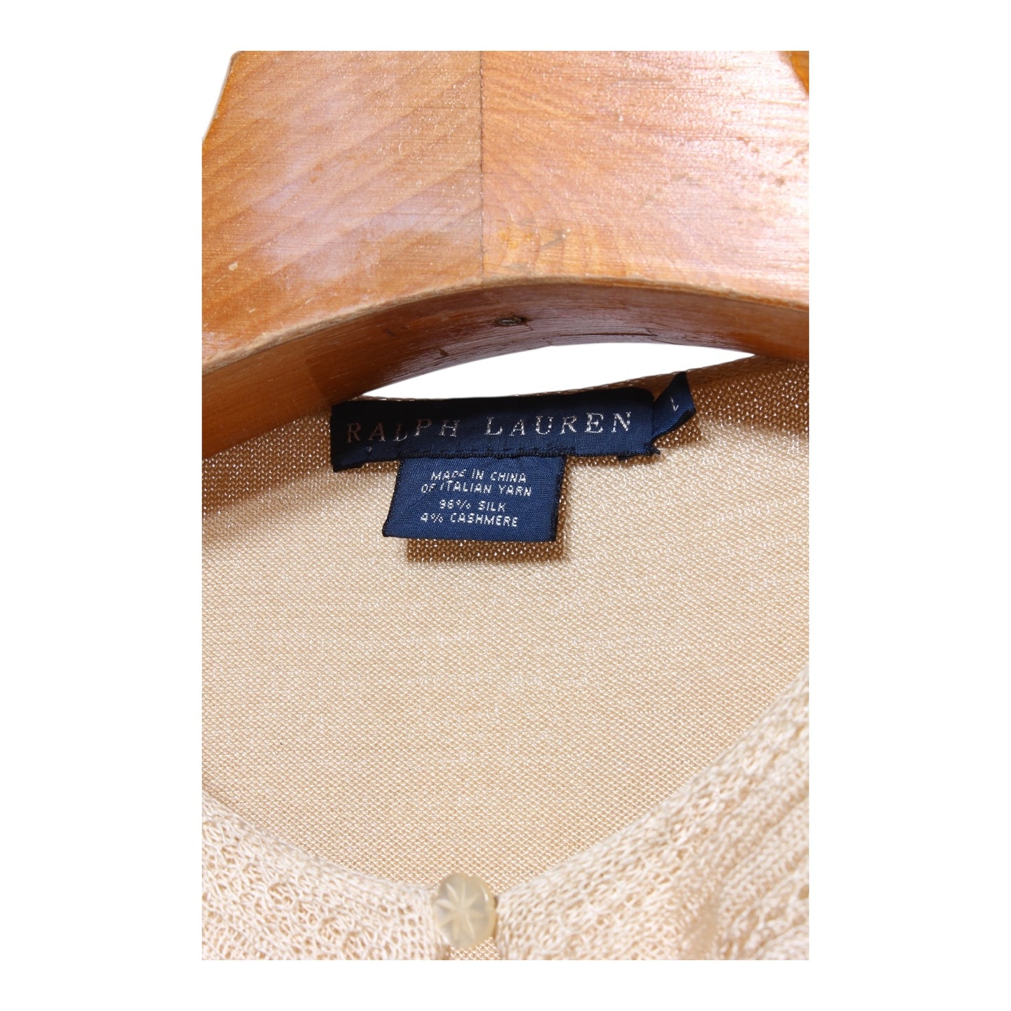 Ralph Lauren silk cashmere blend women’s frilly shirt small