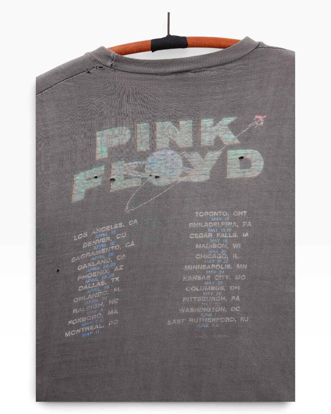 80s Pink floyd tour tee medium