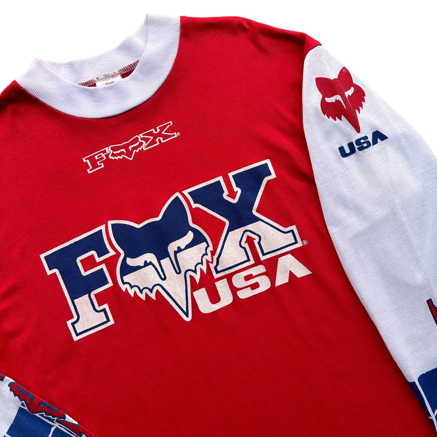 80s Fox usa moto jersey M/L