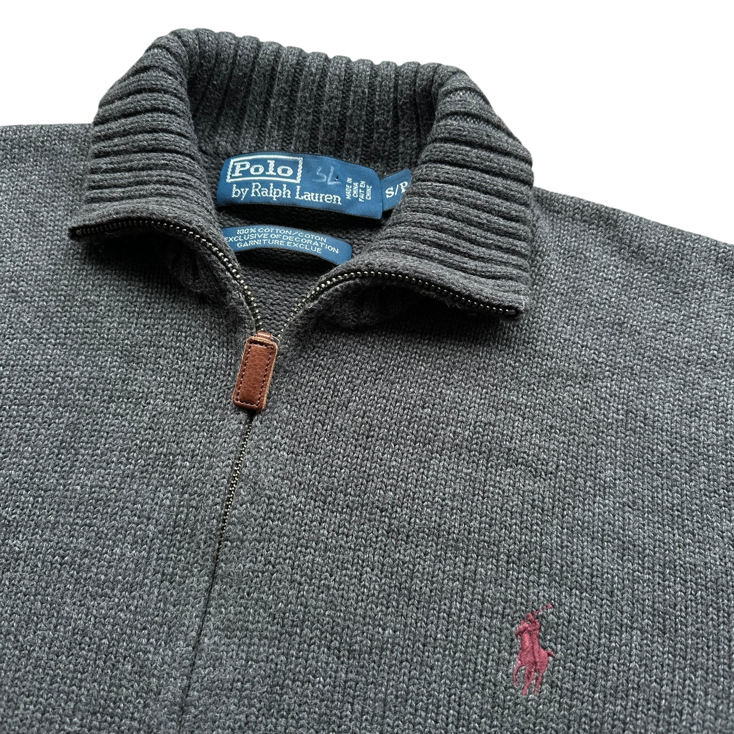 Polo Ralph Lauren cotton zip sweater small