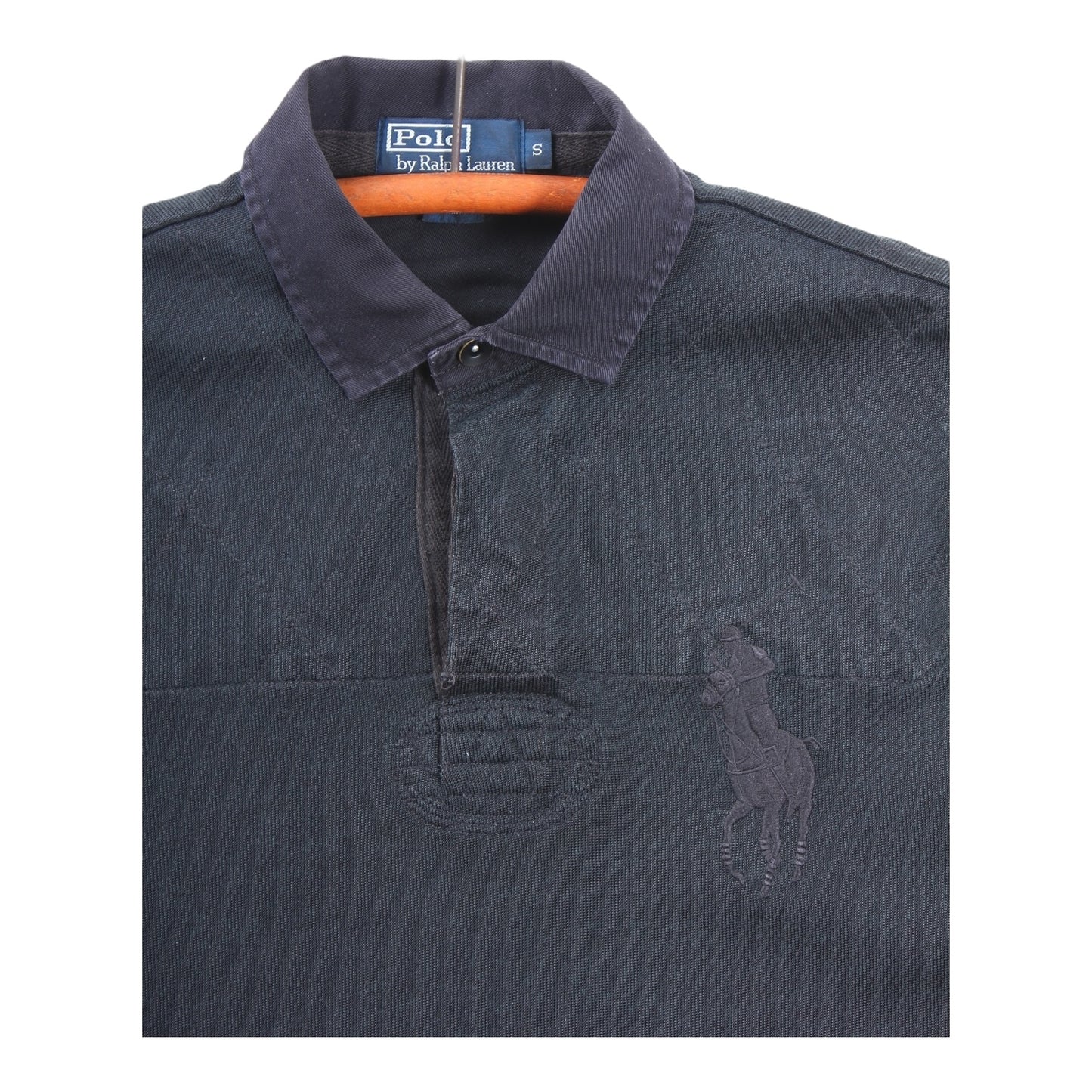 2000s Polo Ralph Lauren rugby black on black Small