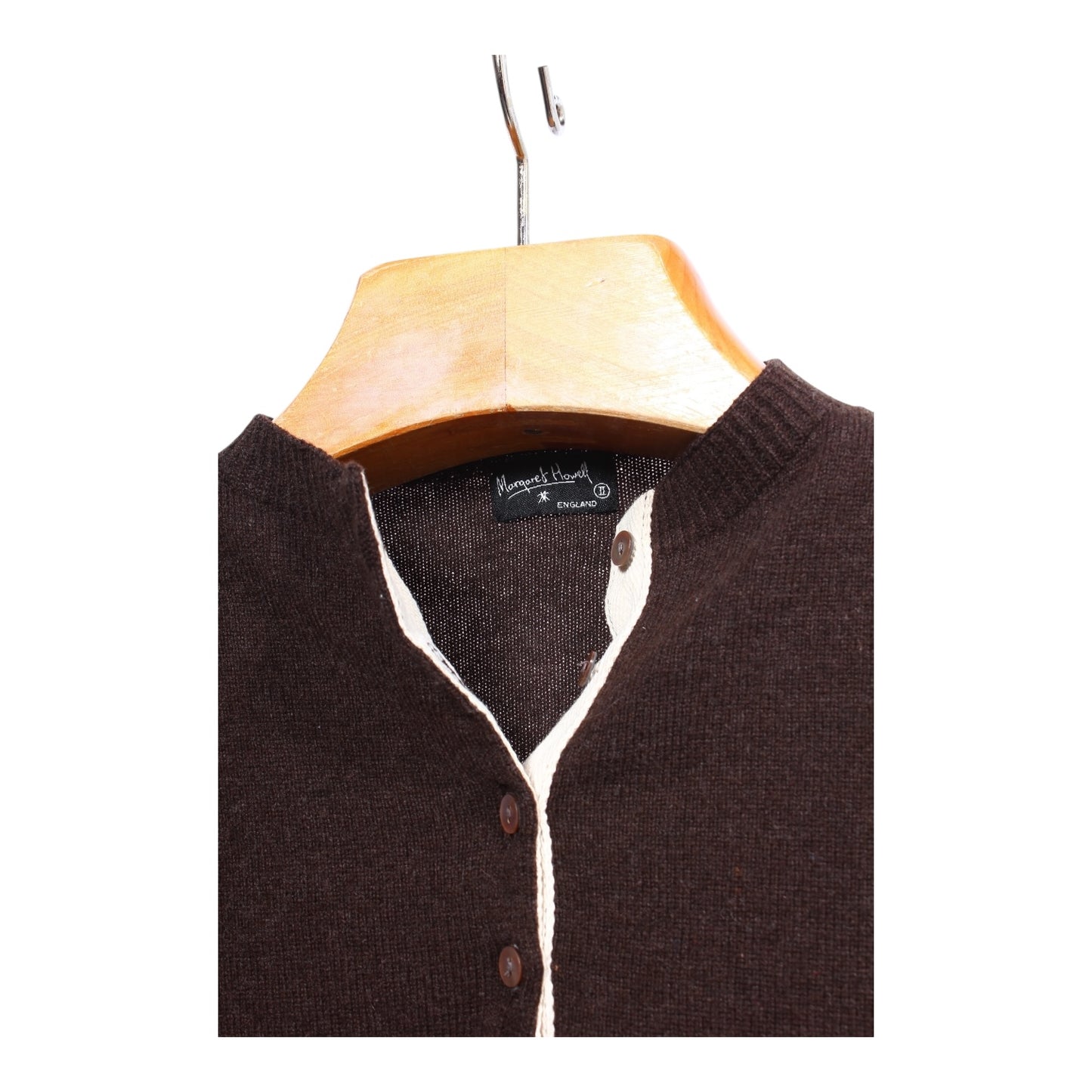 Margaret Howell wool button sweater Small