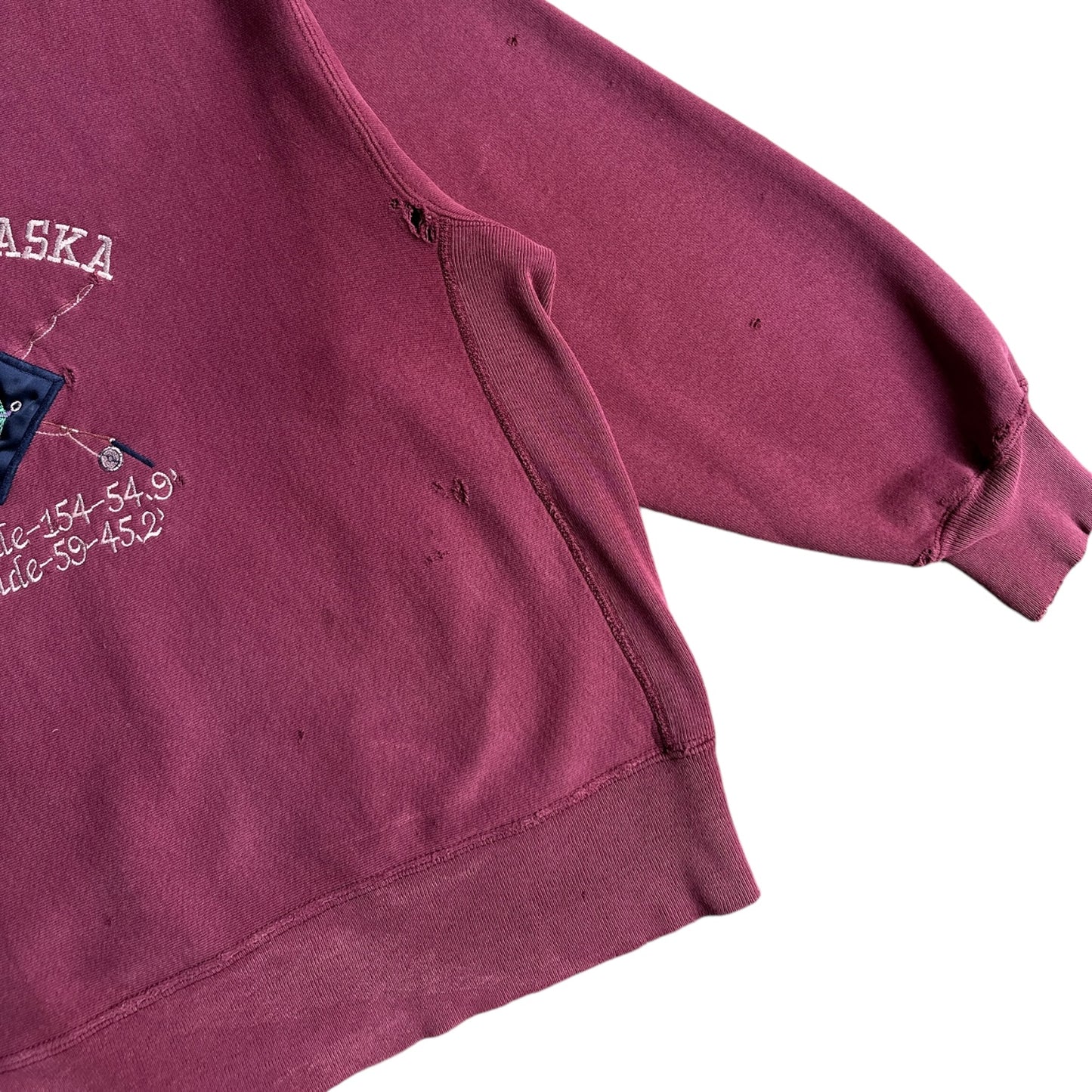 90s Heavy weight alaska fly fish crewneck