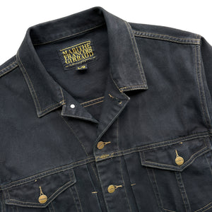 90s Girbaud denim jacket contrast stitch large