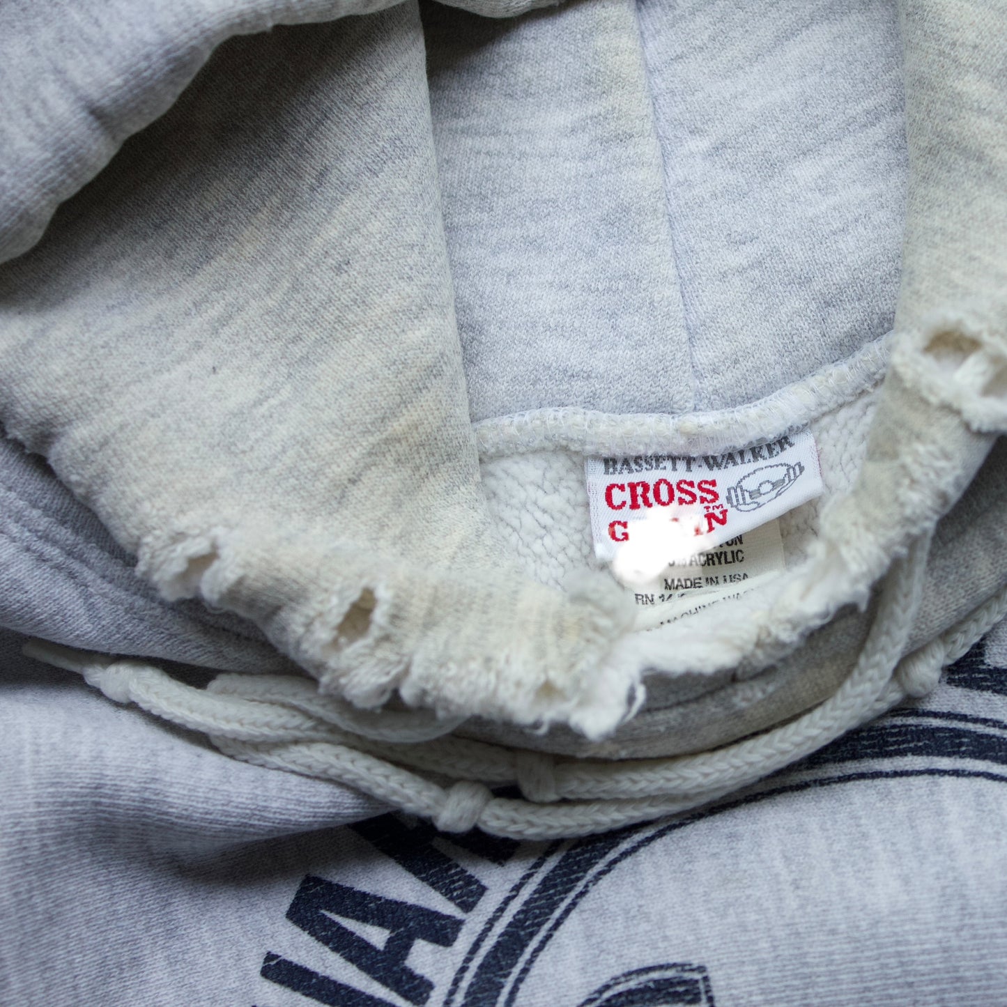 80s Cross grain reverse weave crops country hood M/L fit