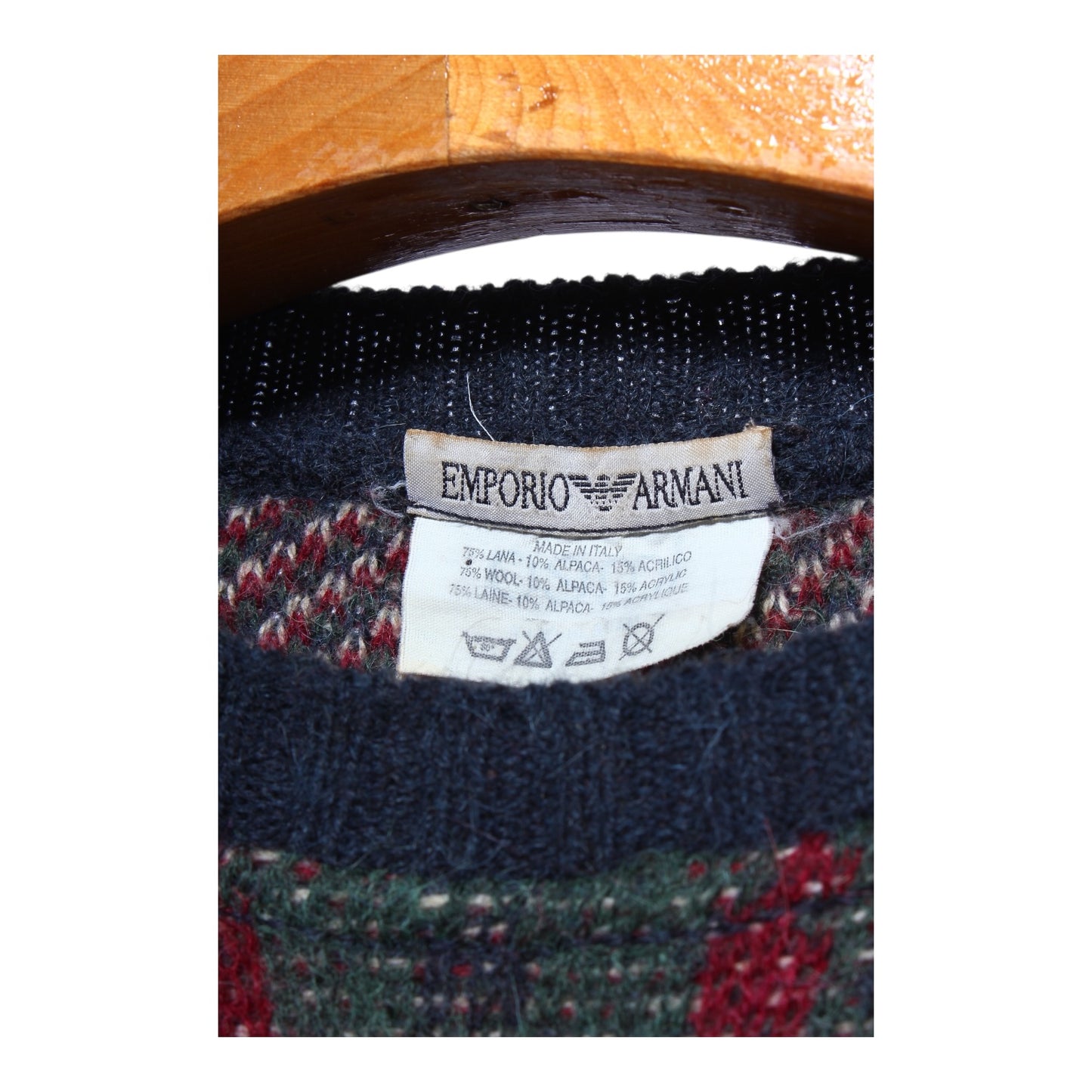 80s Emporio Armani wool sweater L/XL