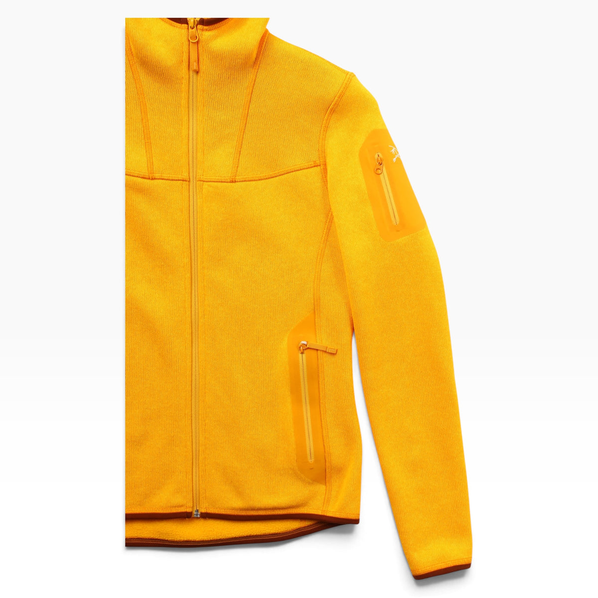 Arc’teryx fleece hoodie yellow XS