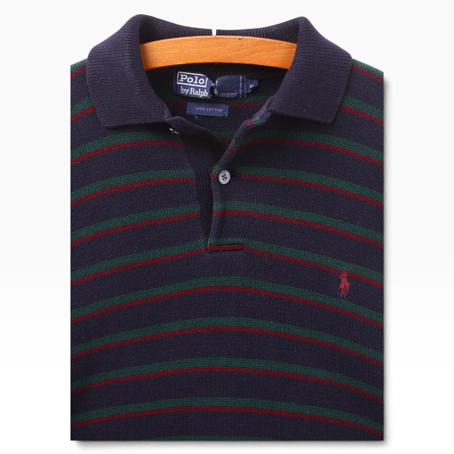 90s Polo Ralph Lauren cotton polo sweater S/M