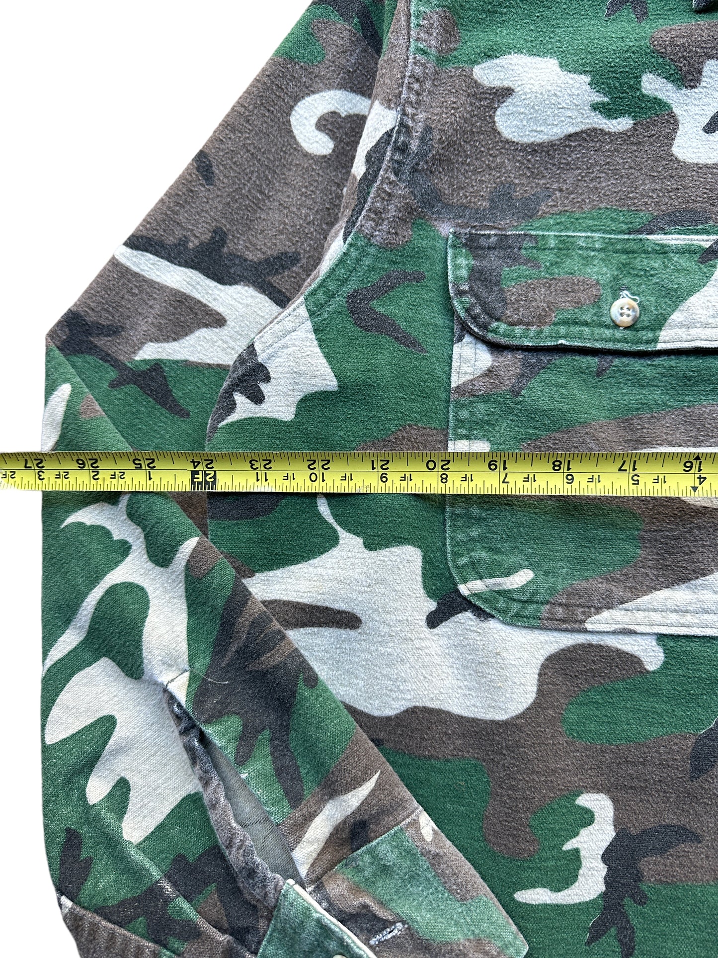 80s Gander mountain camo chamois shirt XL